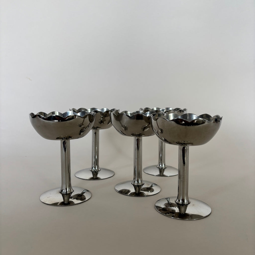 Ensemble De 5 Coupelle Inox Fleur