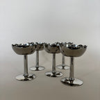 Ensemble De 5 Coupelle Inox Fleur