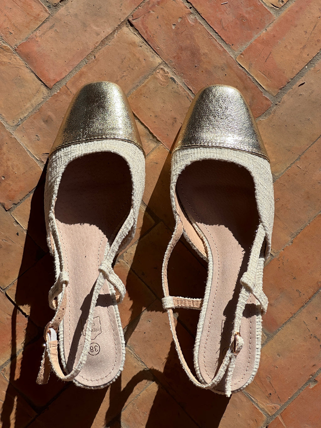Slingback Gaby - Doré