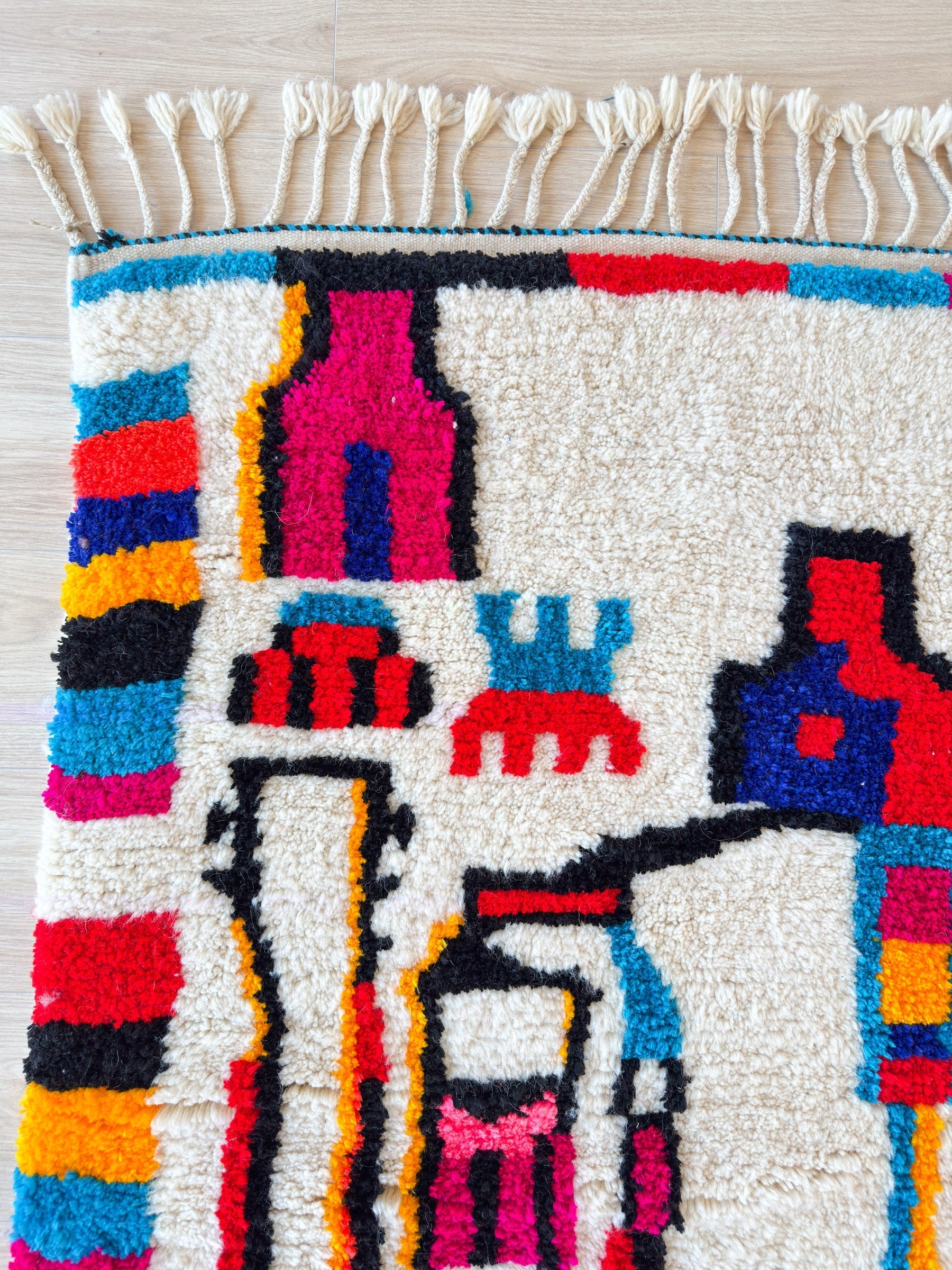 Tapis Berbère Coloré 152 X 234 Cm - N°1910