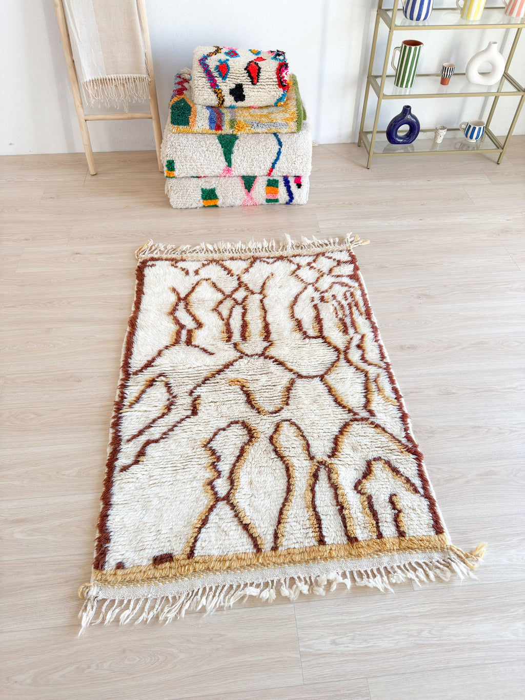 Tapis Berbère Coloré 106 X 166 Cm - N°2286