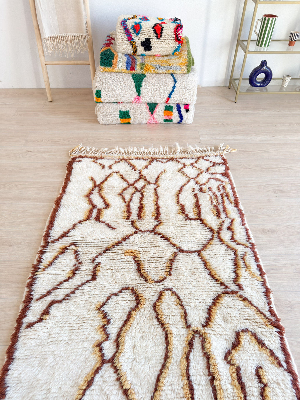Tapis Berbère Coloré 106 X 166 Cm - N°2286