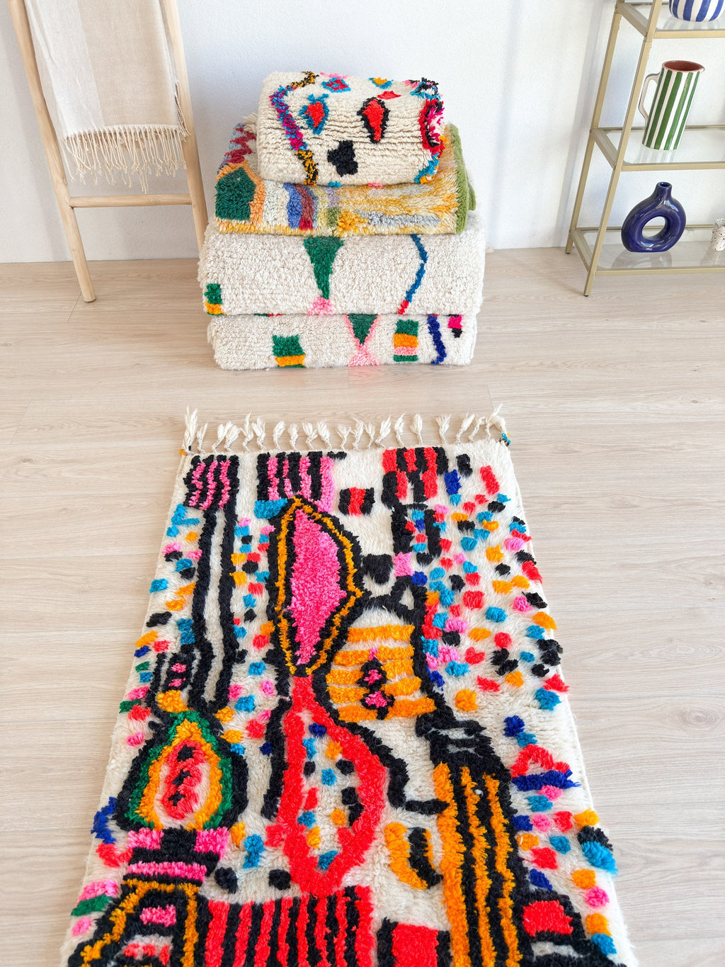 Tapis Berbère Coloré 83 X 144 Cm - N°2325
