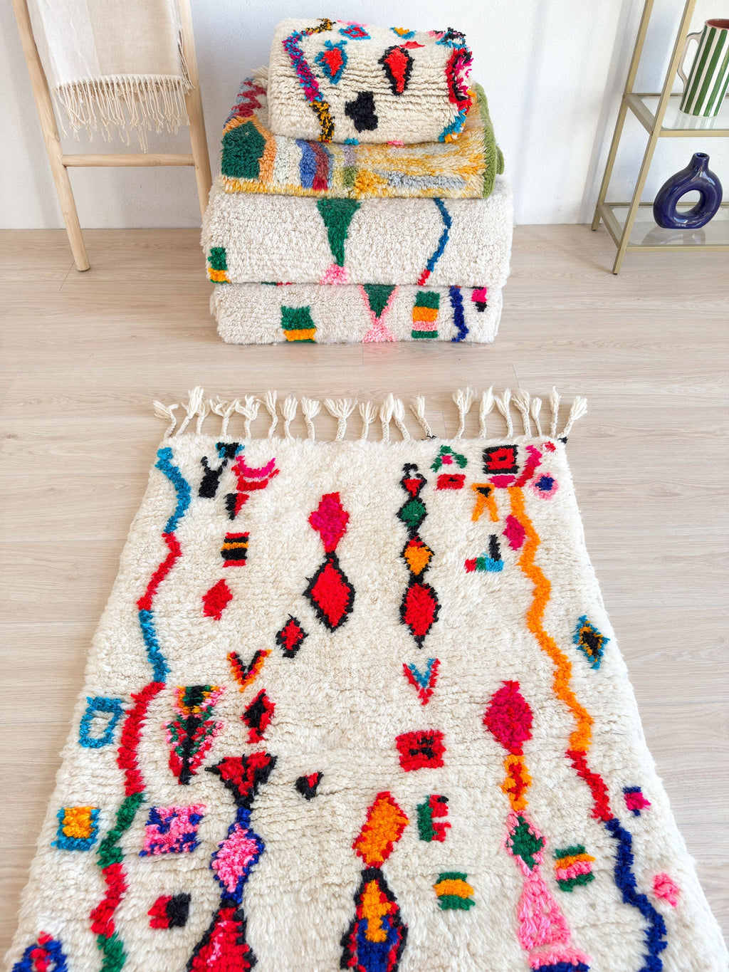 Tapis Berbère Coloré 93 X 150 Cm - N°2302