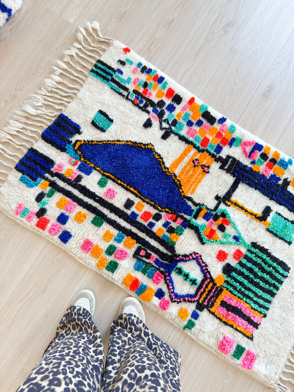Tapis Berbère Coloré 84 X 156 Cm - N°2321