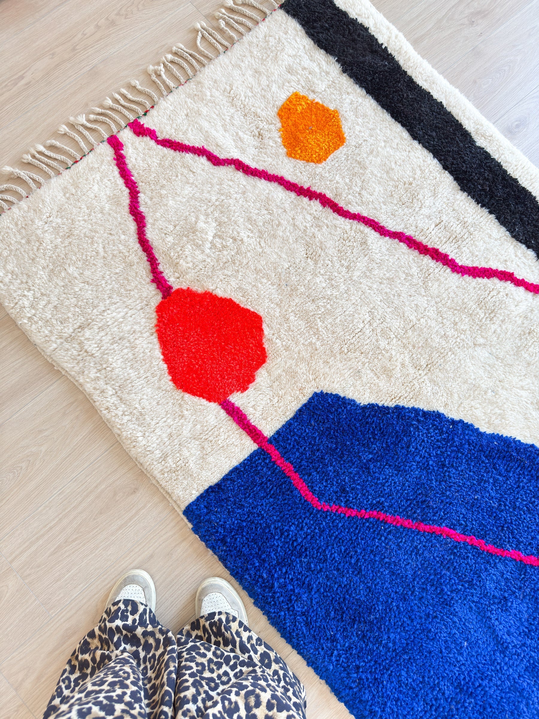 Tapis Berbère Coloré 123 X 205 Cm - N°2328