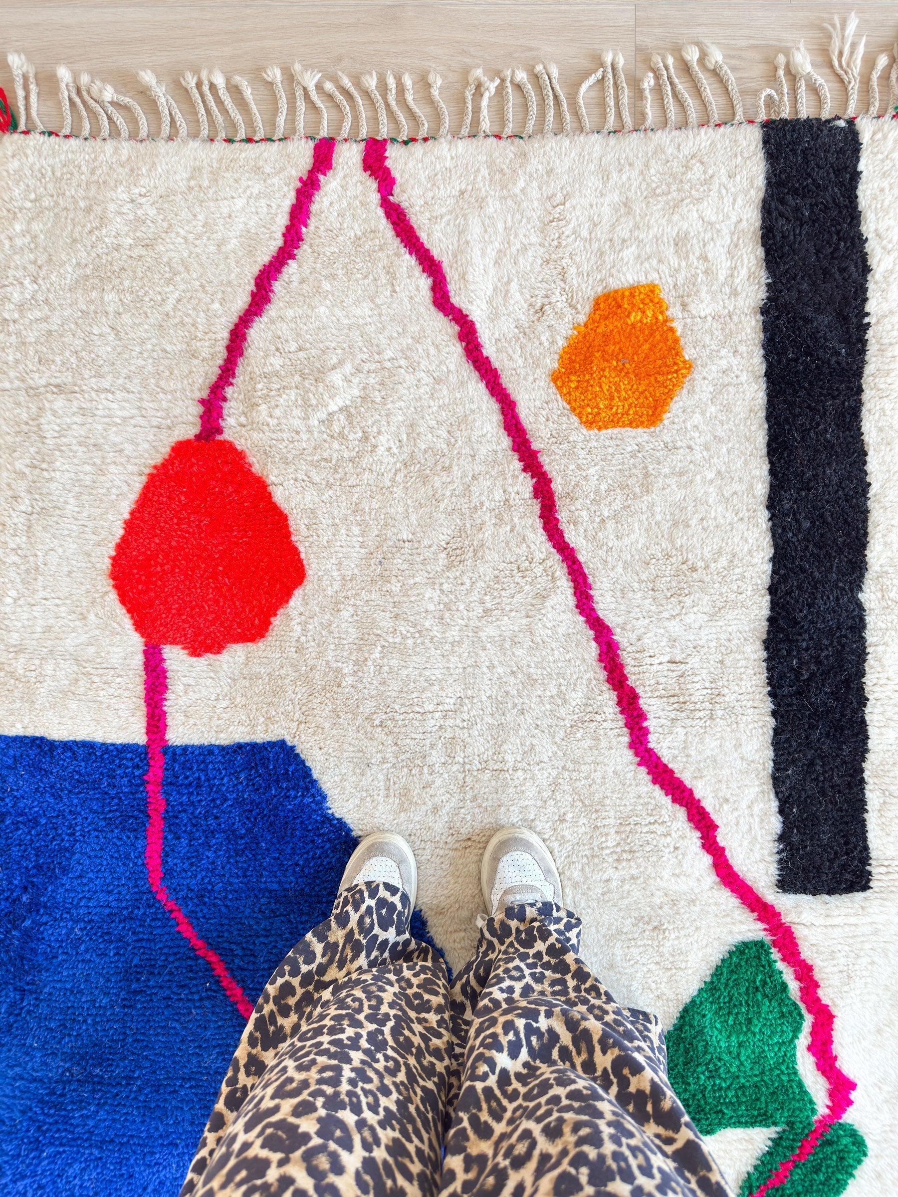 Tapis Berbère Coloré 123 X 205 Cm - N°2328