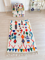 Tapis Berbère Coloré 119 X 199 Cm - N°2275