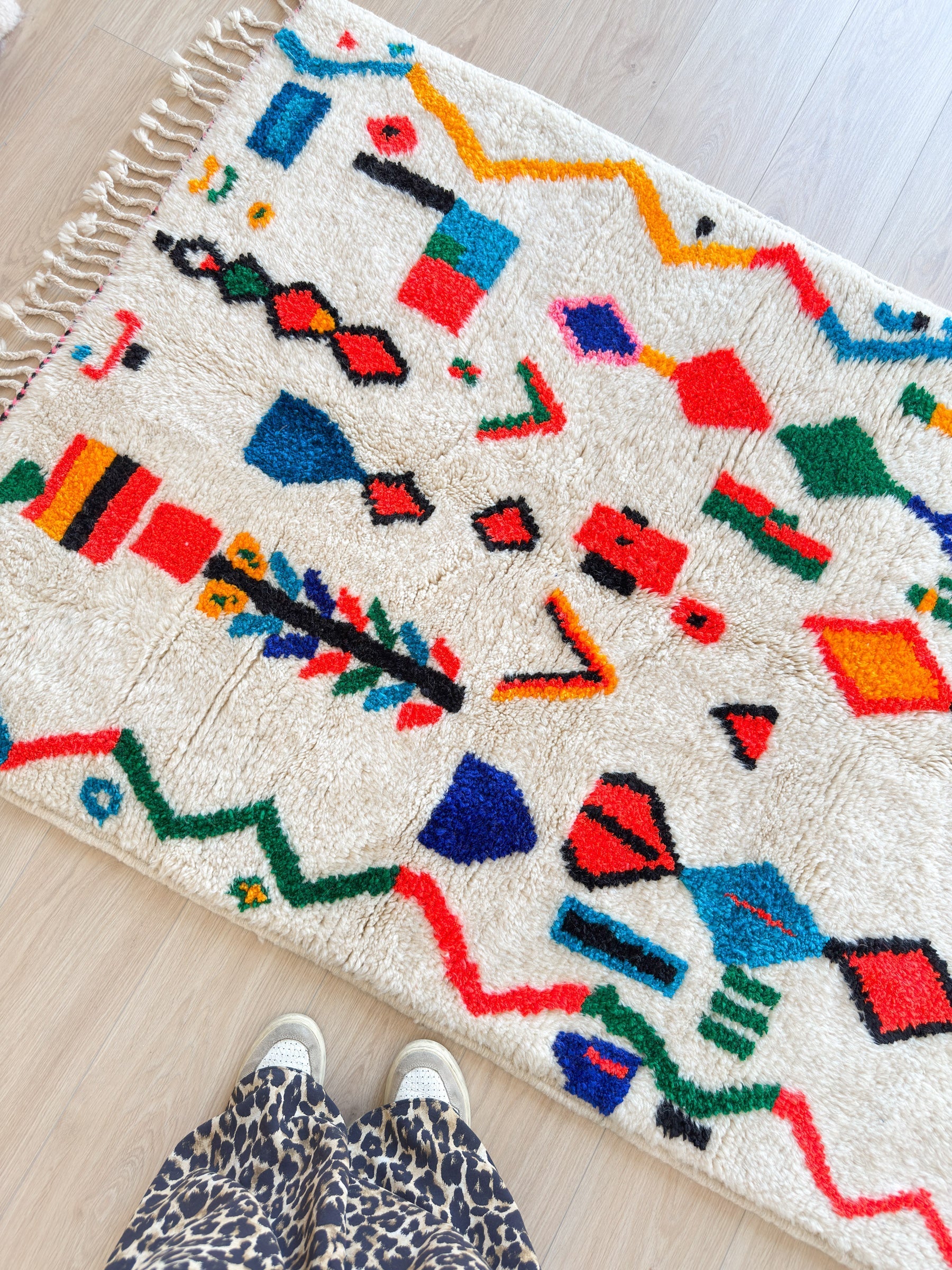 Tapis Berbère Coloré 119 X 199 Cm - N°2275