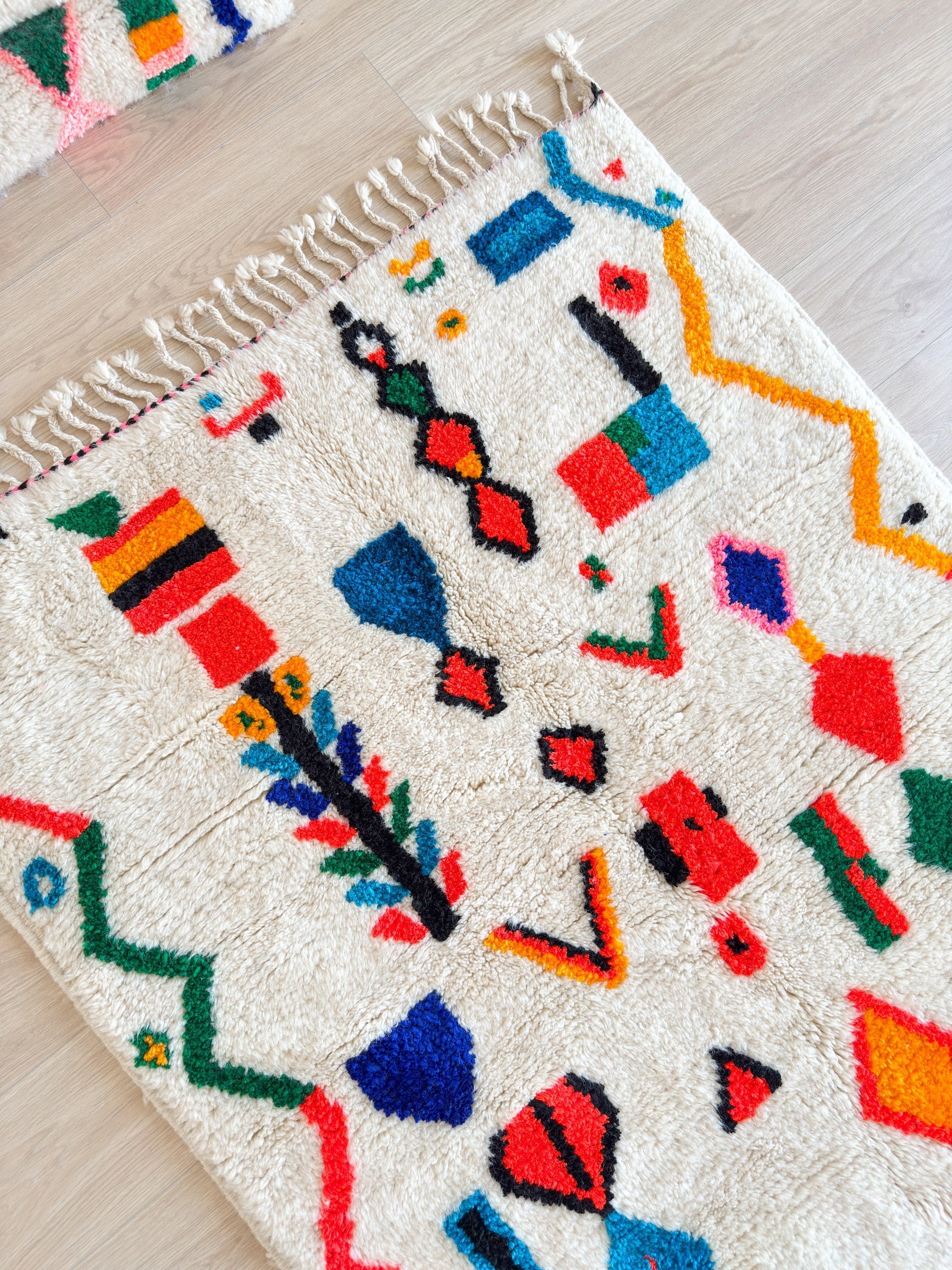 Tapis Berbère Coloré 119 X 199 Cm - N°2275