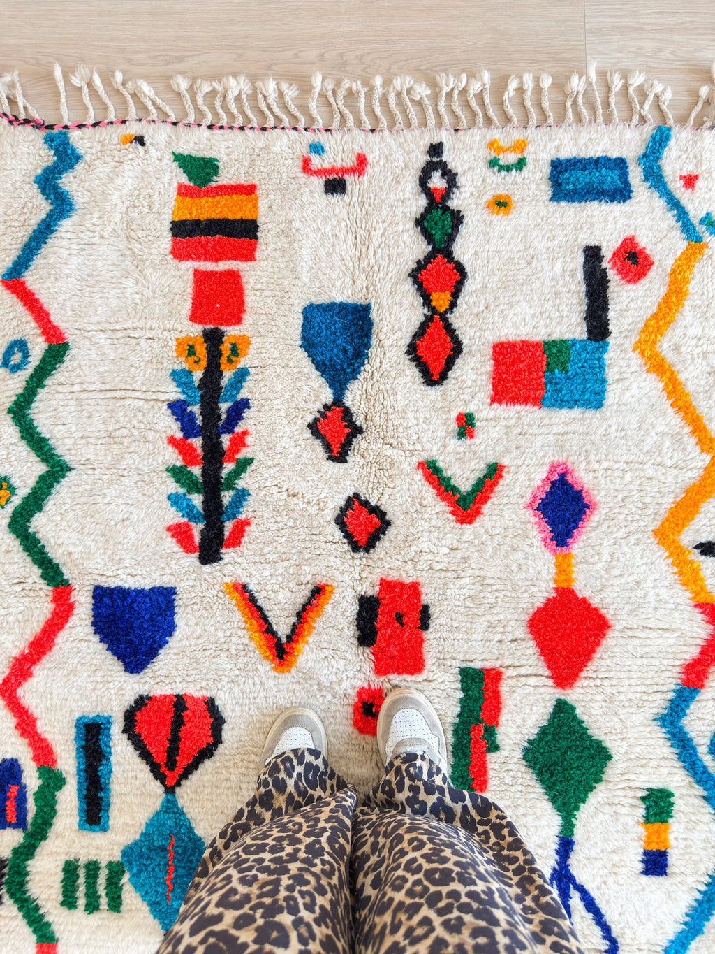 Tapis Berbère Coloré 119 X 199 Cm - N°2275
