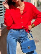 Cardigan Mia - Rouge