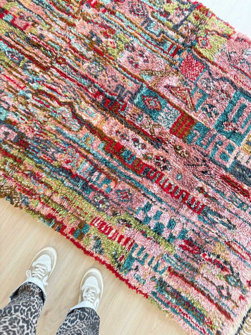 Tapis Berbère Coloré 142 X 210 Cm - N°2088