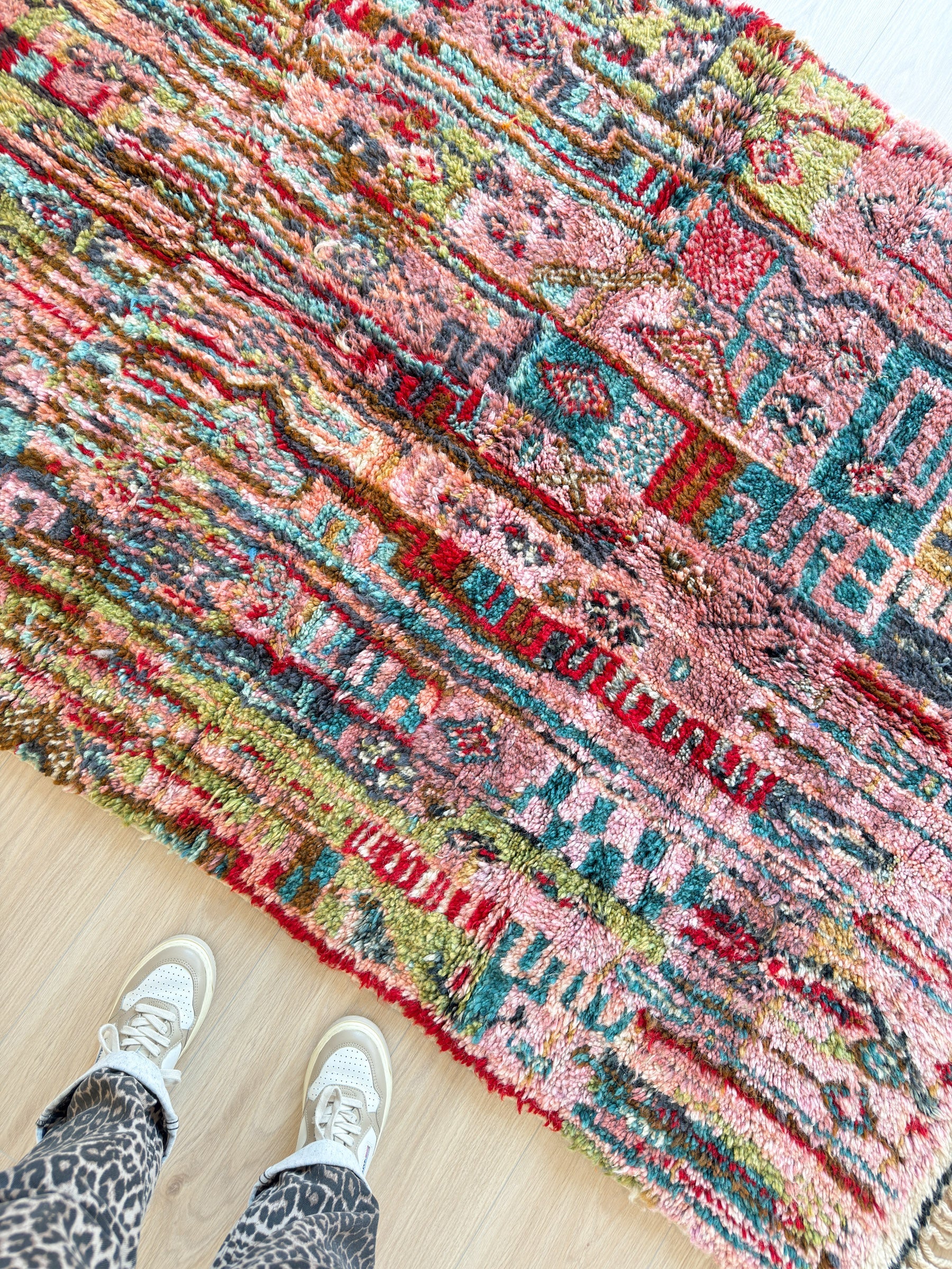 Tapis Berbère Coloré 142 X 210 Cm - N°2088