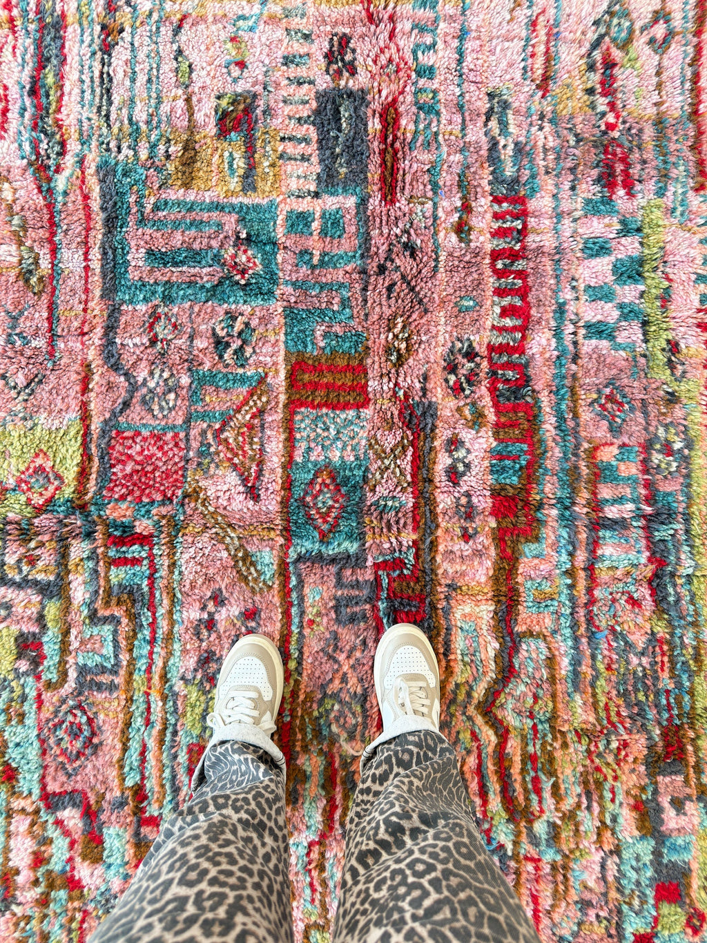 Tapis Berbère Coloré 142 X 210 Cm - N°2088