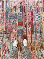 Tapis Berbère Coloré 142 X 210 Cm - N°2088