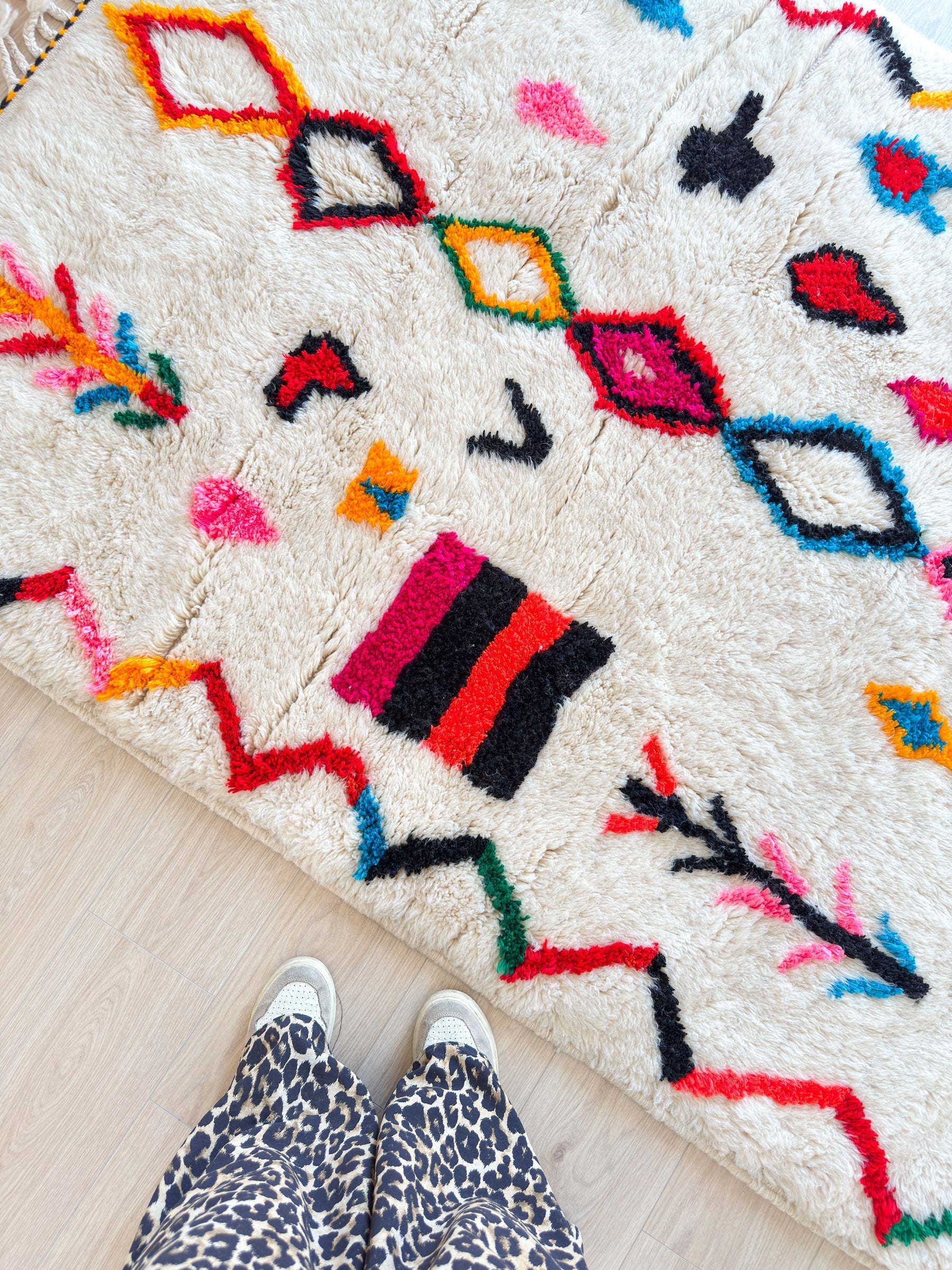 Tapis Berbère Coloré 147 X 255 Cm - N°2305
