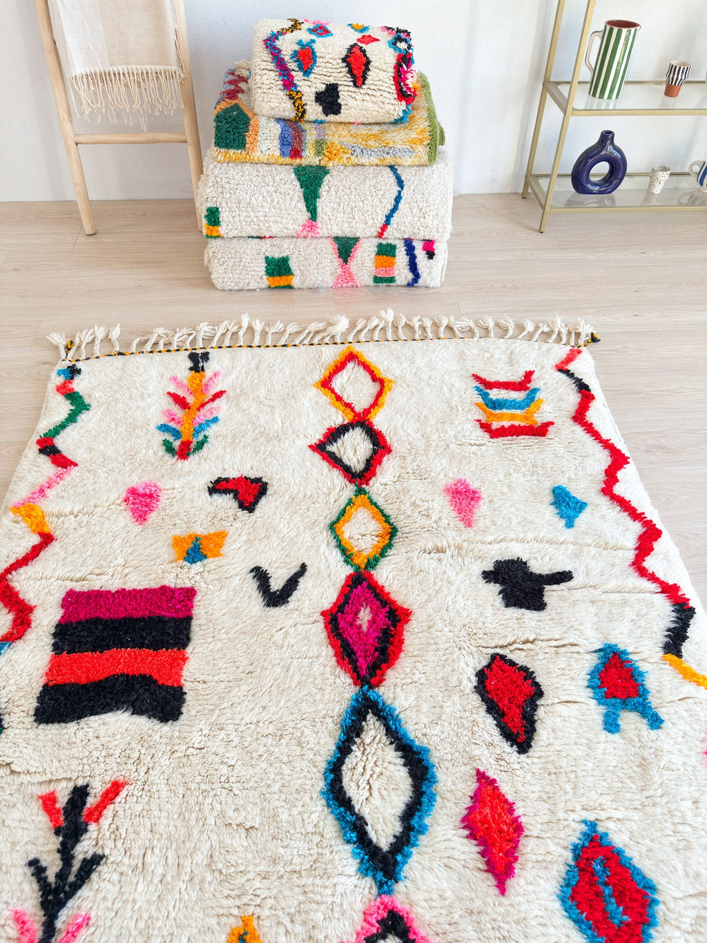 Tapis Berbère Coloré 147 X 255 Cm - N°2305