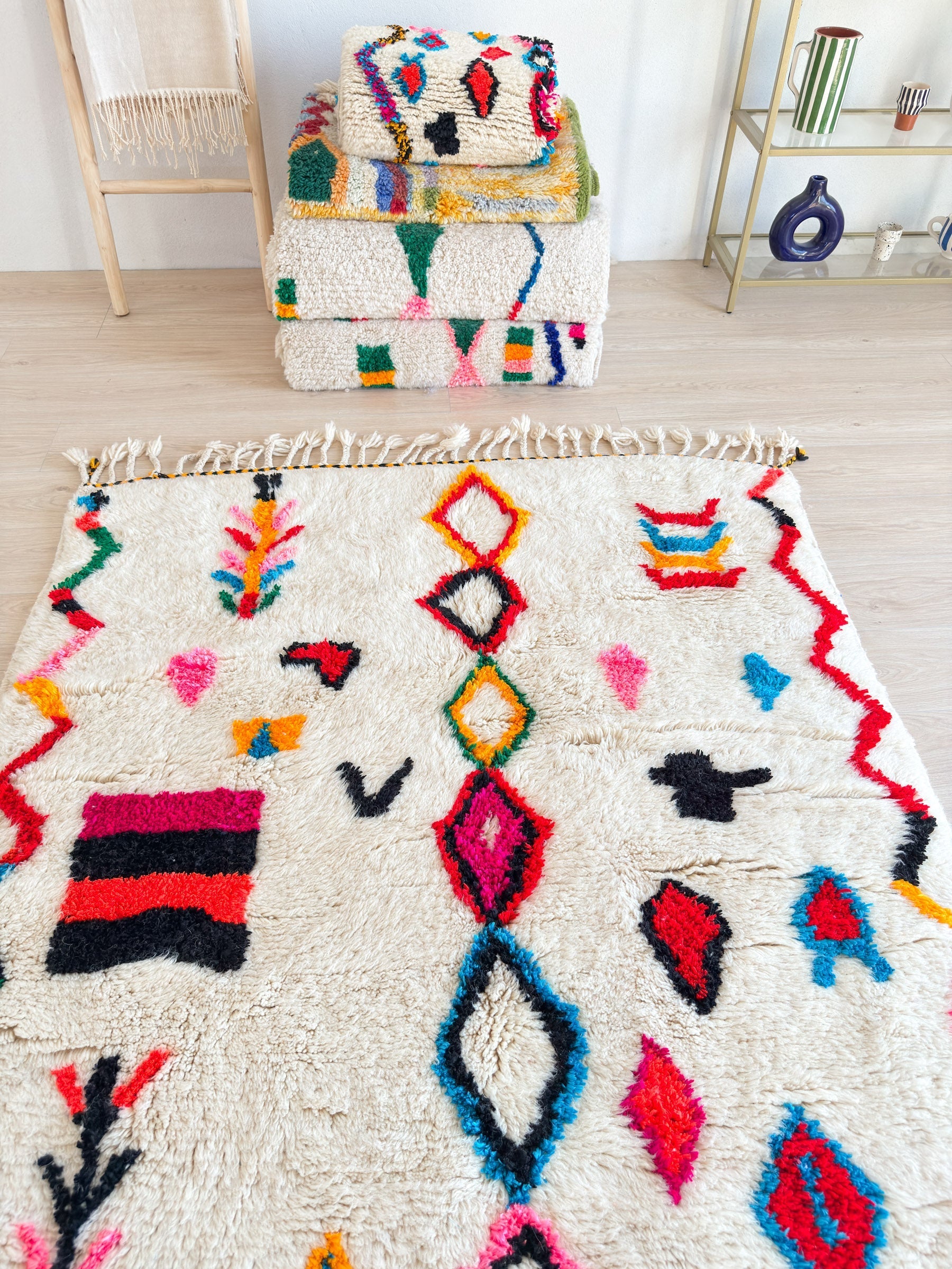 Tapis Berbère Coloré 147 X 255 Cm - N°2305