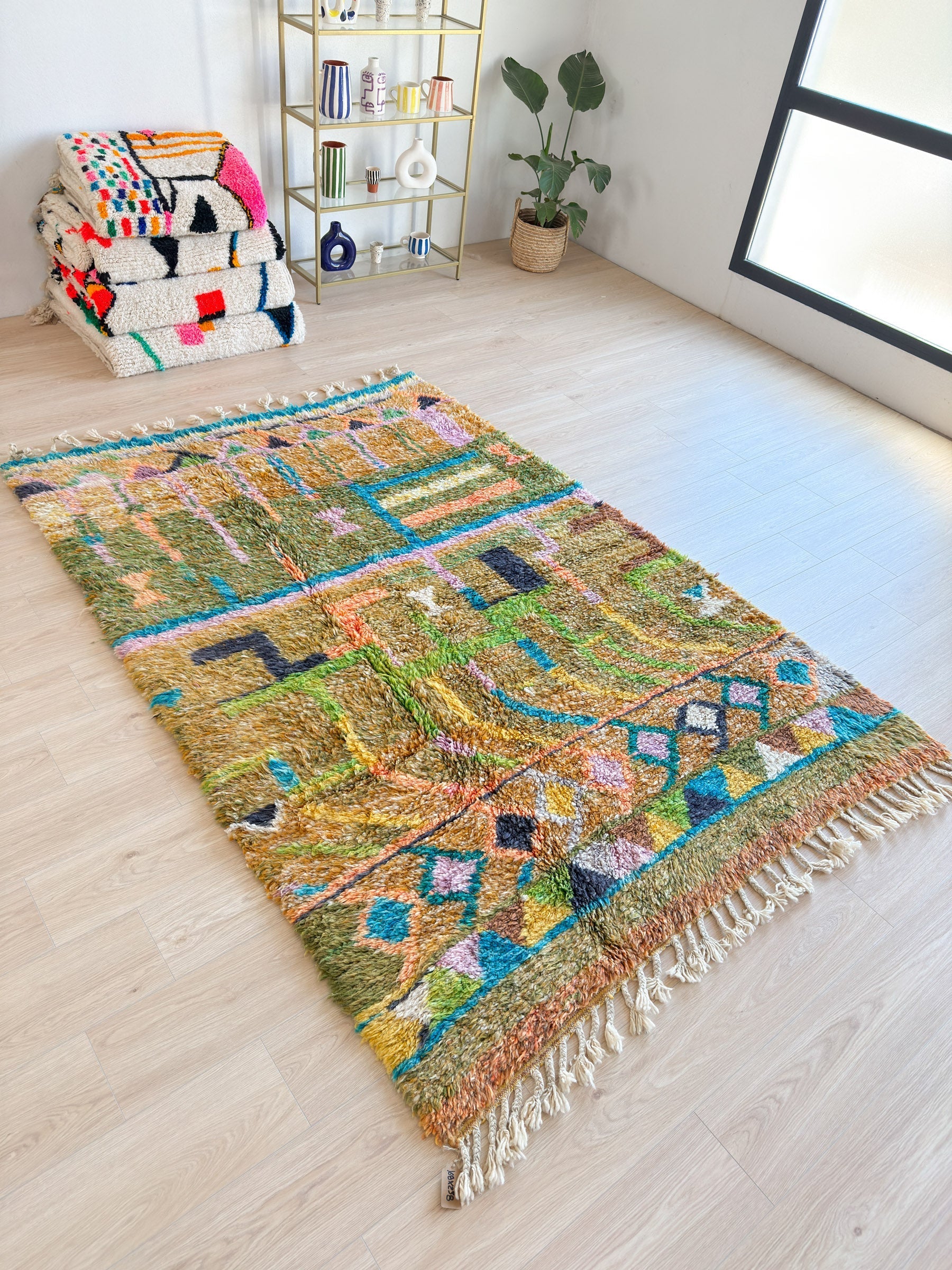 Tapis Berbère Coloré 168 X 258 Cm - N°2090