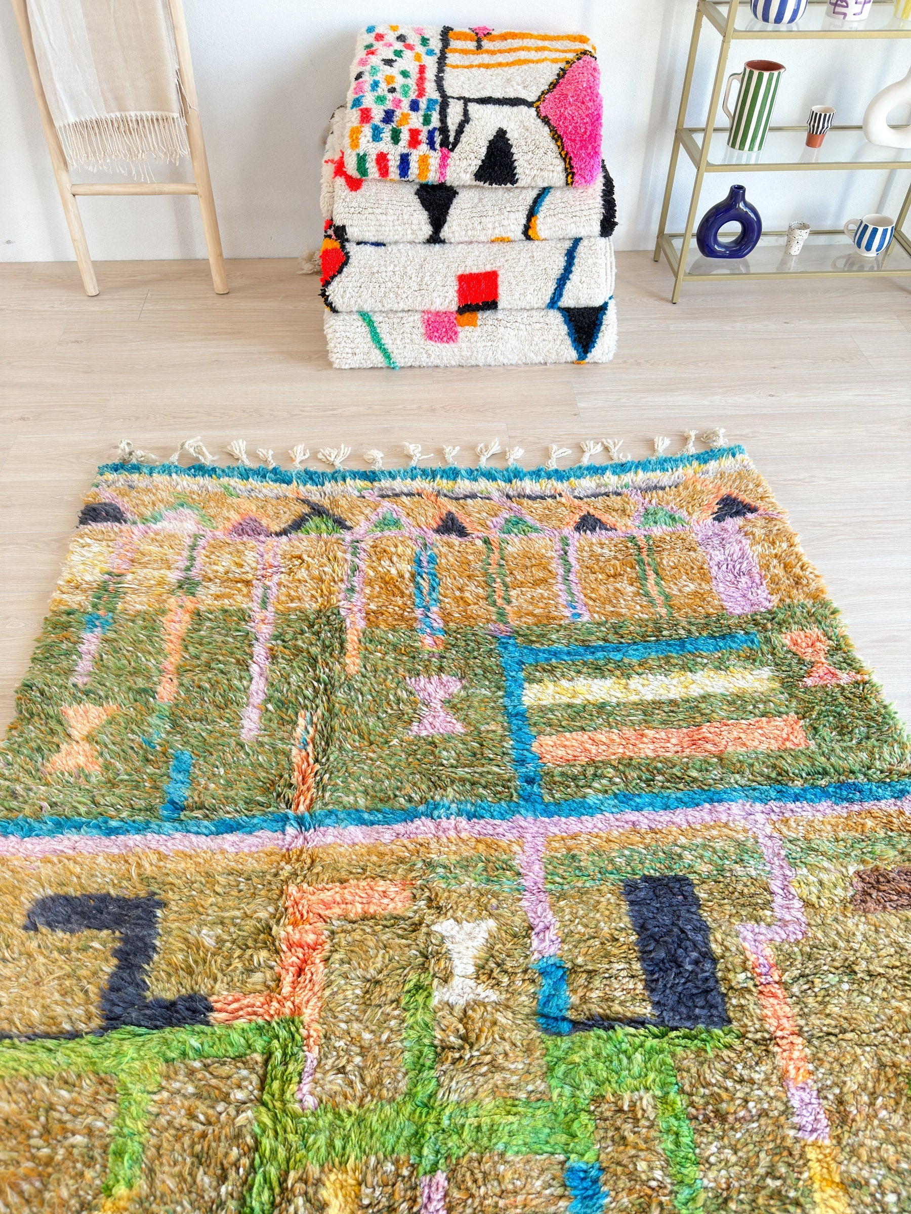 Tapis Berbère Coloré 168 X 258 Cm - N°2090