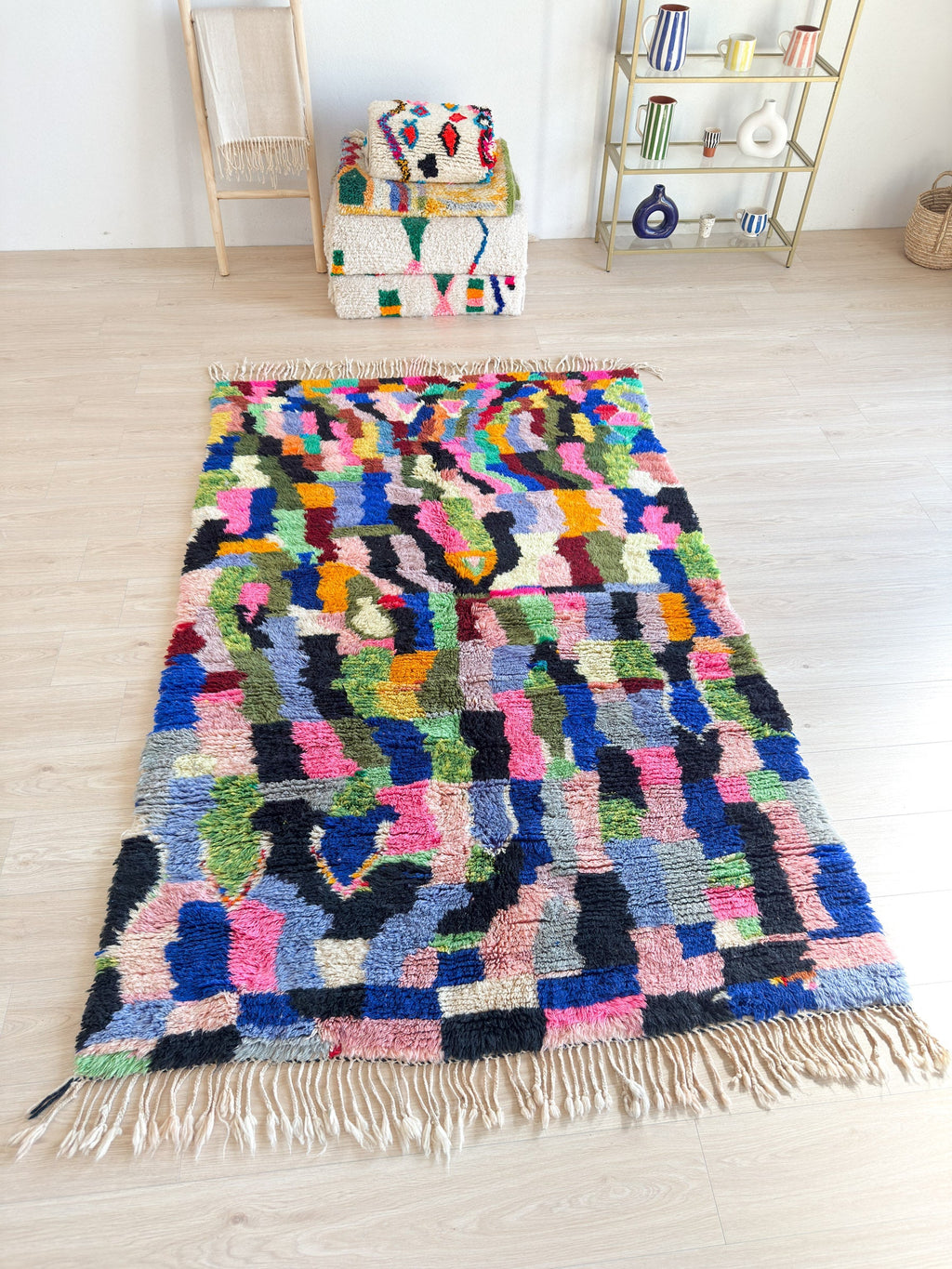 Tapis Berbère Coloré 153 X 256 Cm - N°2303