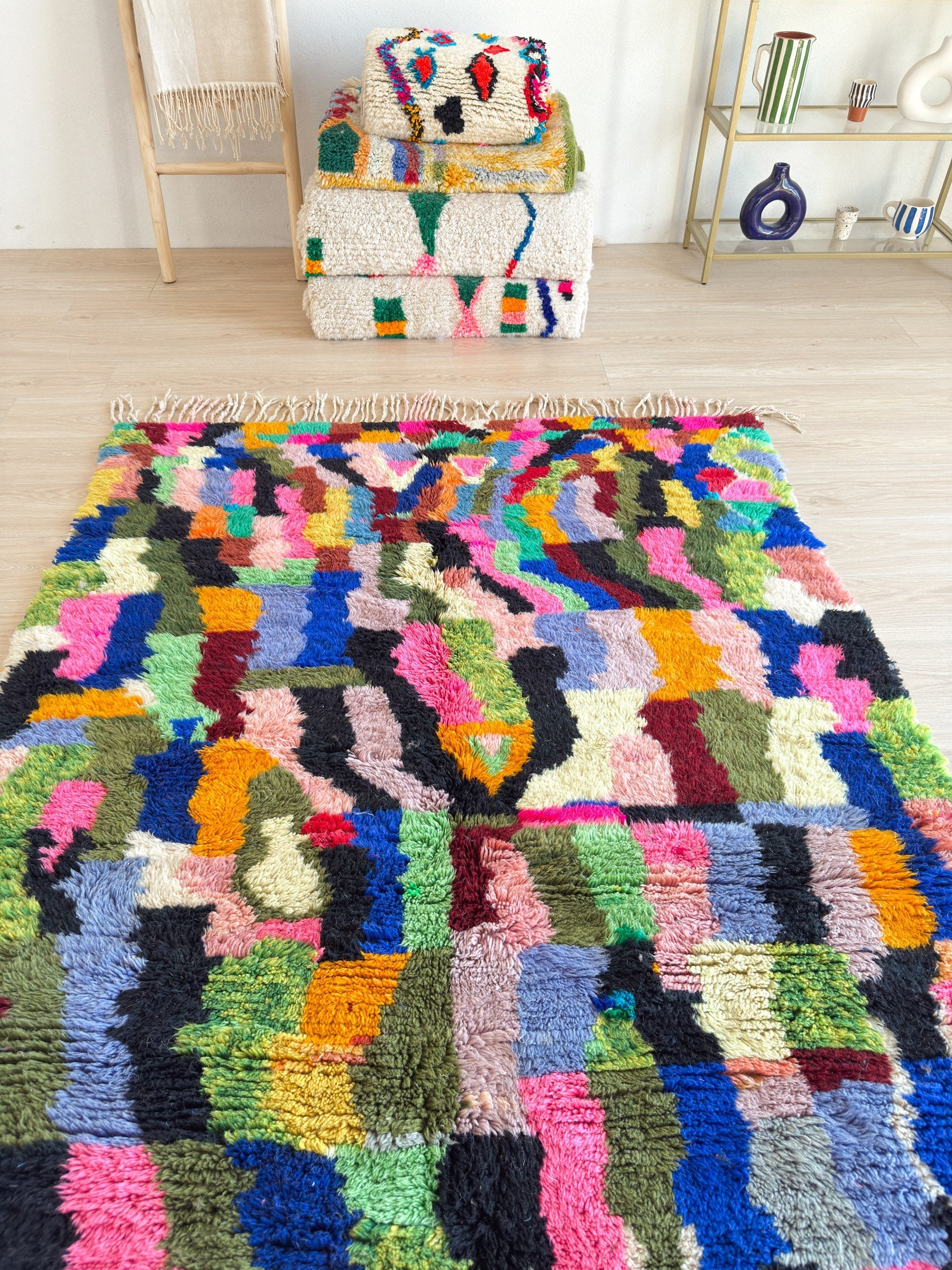 Tapis Berbère Coloré 153 X 256 Cm - N°2303