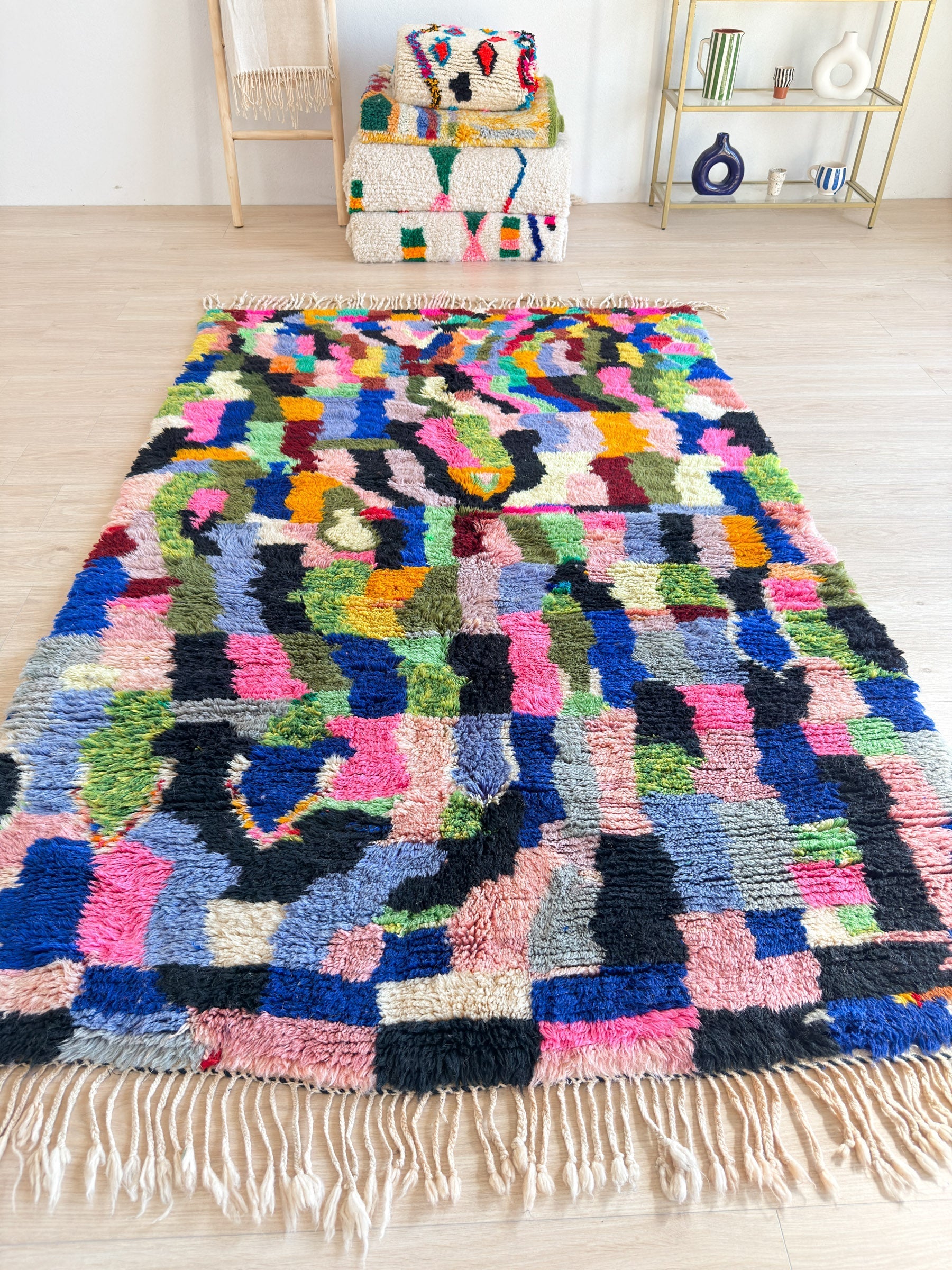 Tapis Berbère Coloré 153 X 256 Cm - N°2303