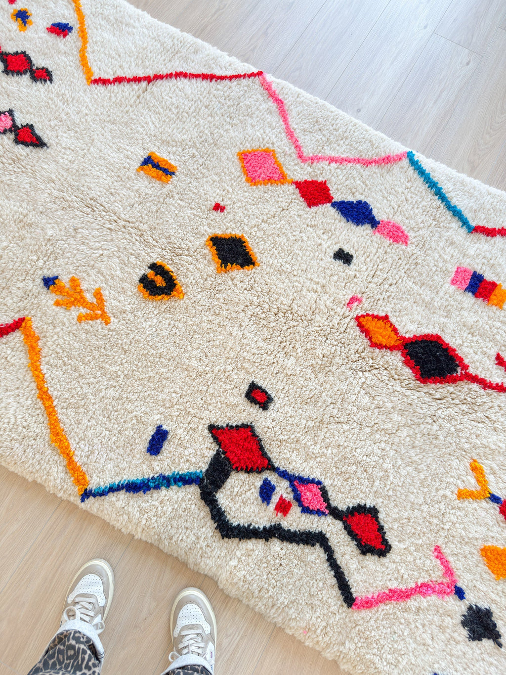 Tapis Berbère Coloré 138 X 266 Cm - N°2044