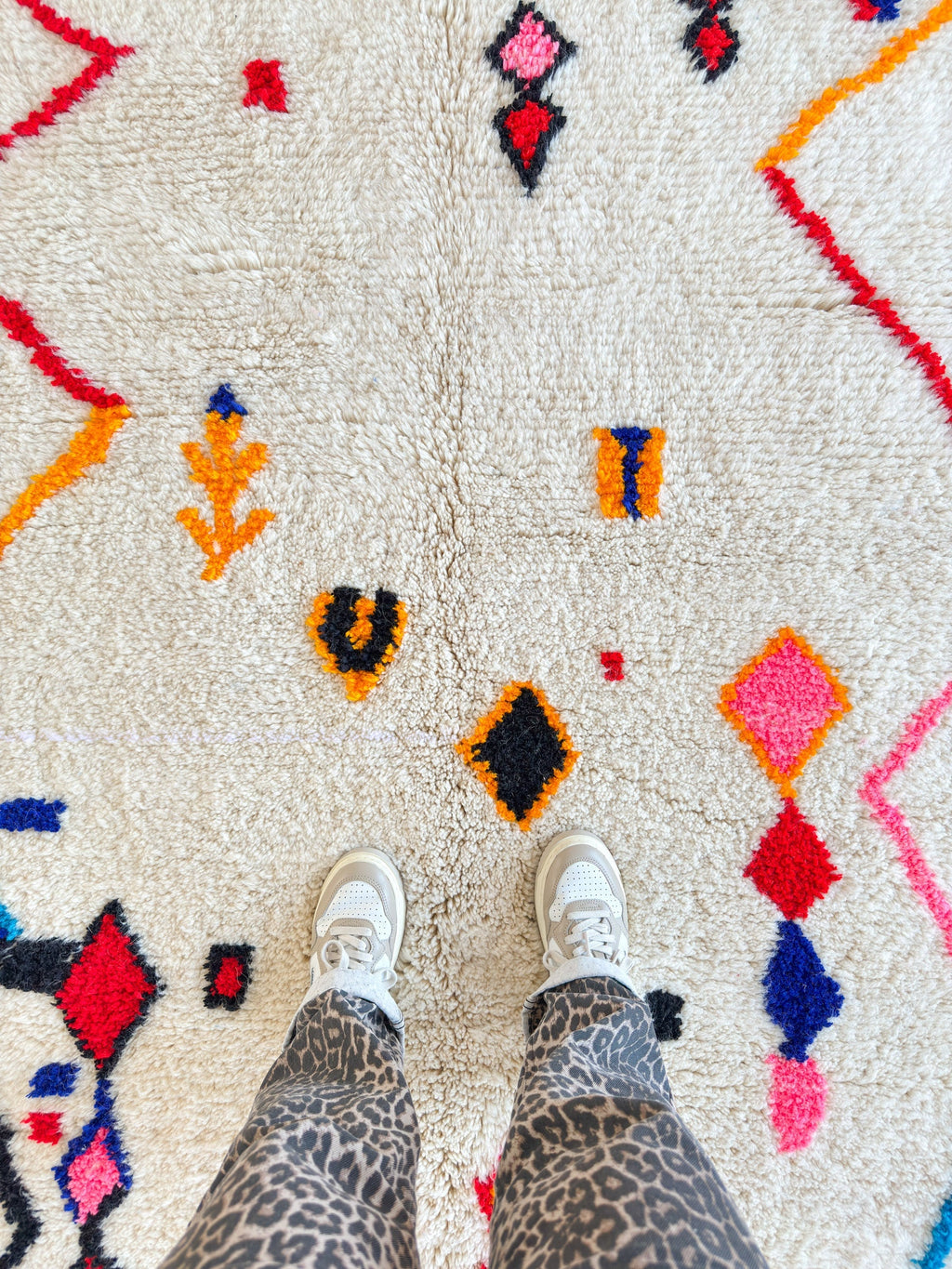 Tapis Berbère Coloré 138 X 266 Cm - N°2044