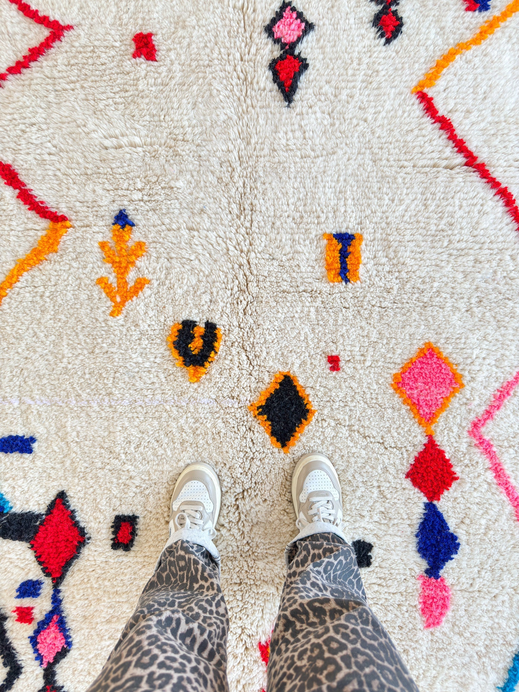 Tapis Berbère Coloré 138 X 266 Cm - N°2044