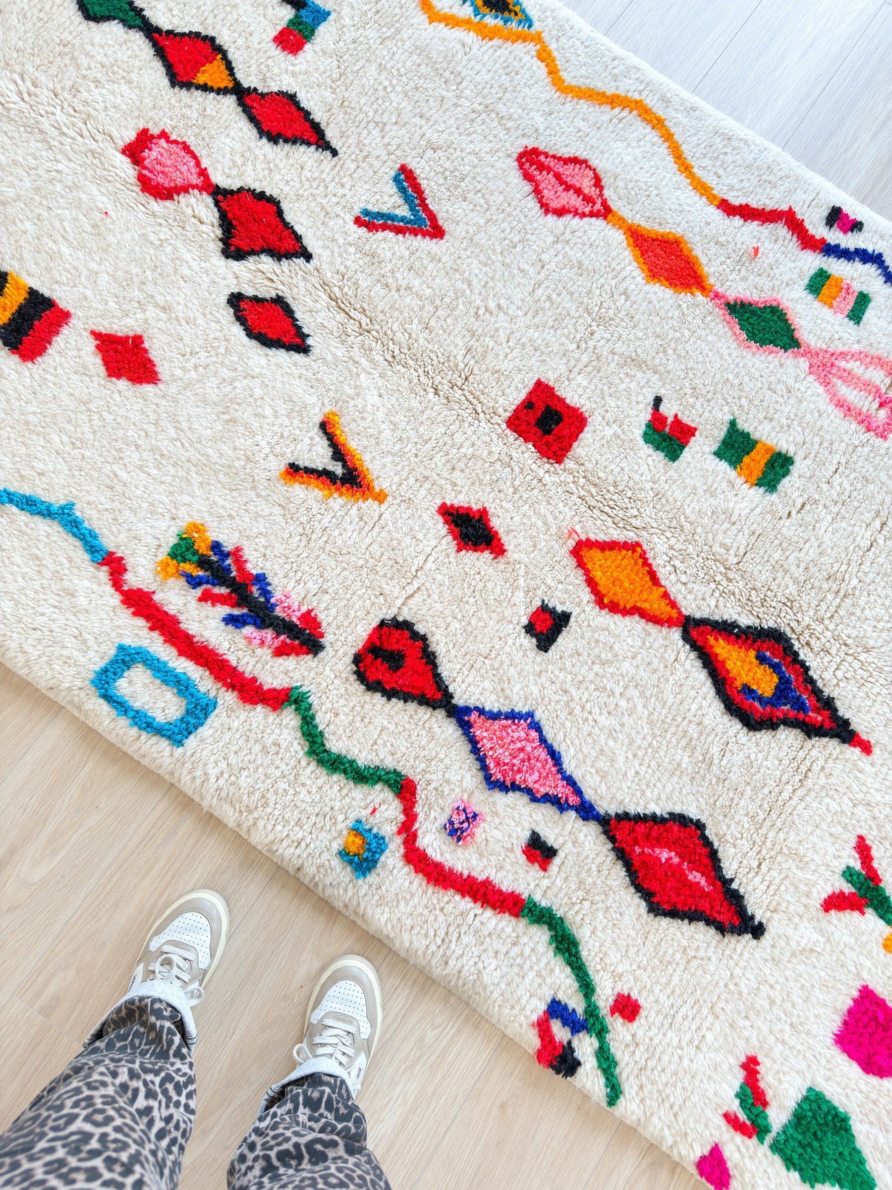 Tapis Berbère Coloré 148 X 274 Cm - N°2002