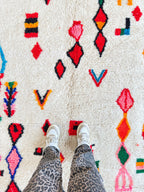 Tapis Berbère Coloré 148 X 274 Cm - N°2002