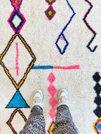 Tapis Berbère Coloré 152 X 278 Cm - N°2037