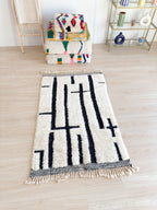 Tapis Beni Ouarain 97 X 163 Cm - N°2282