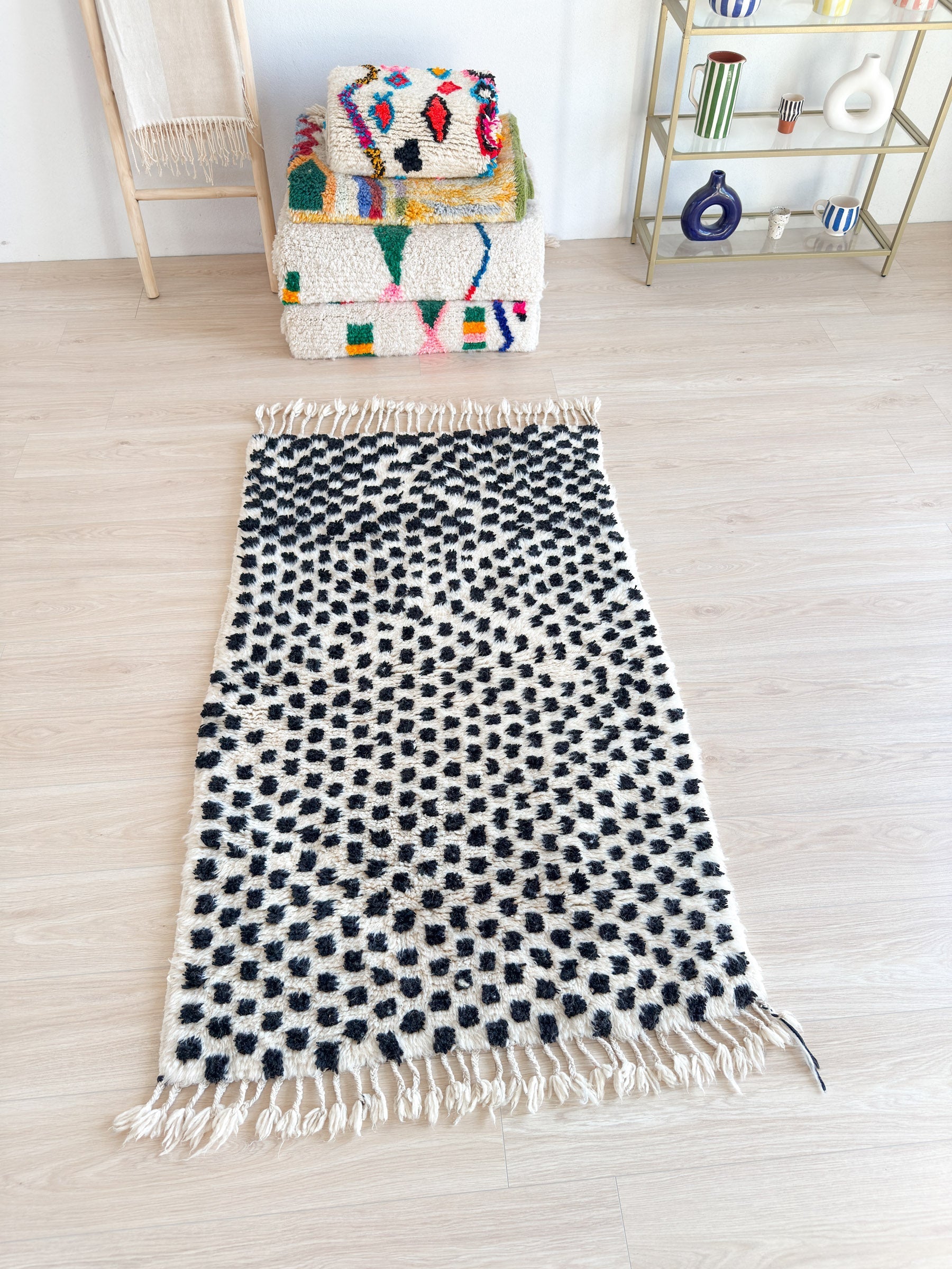 Tapis Berbère Coloré 100 X 182 Cm - N°2292