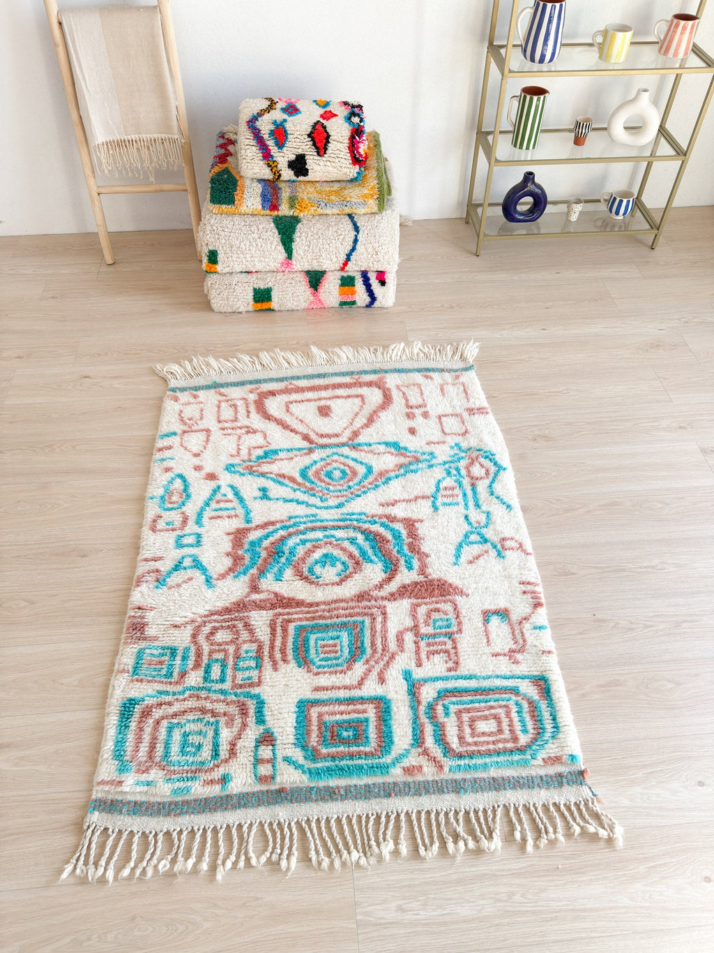Tapis Berbère Coloré 99 X 165 Cm - N°2294