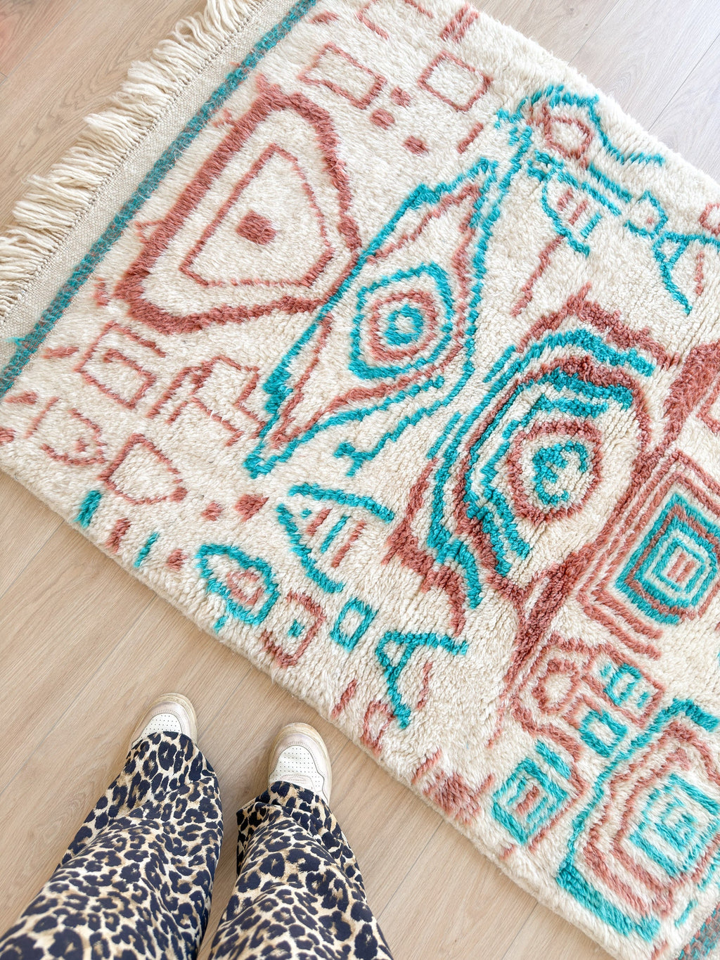 Tapis Berbère Coloré 114 X 172 Cm - N°2331