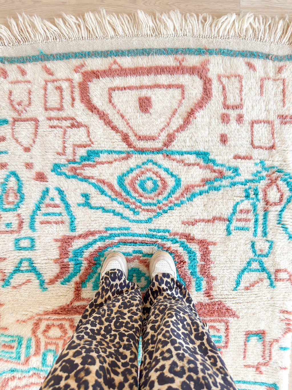 Tapis Berbère Coloré 114 X 172 Cm - N°2331