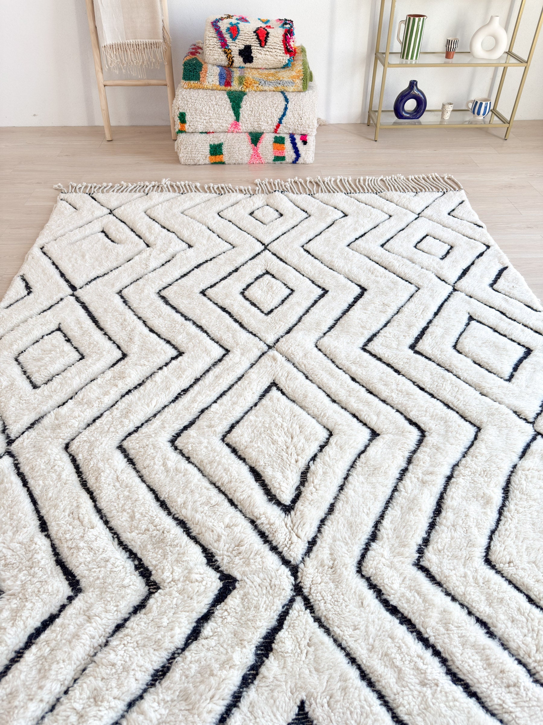 Tapis Beni Ouarain 199 X 342 Cm - N°2368