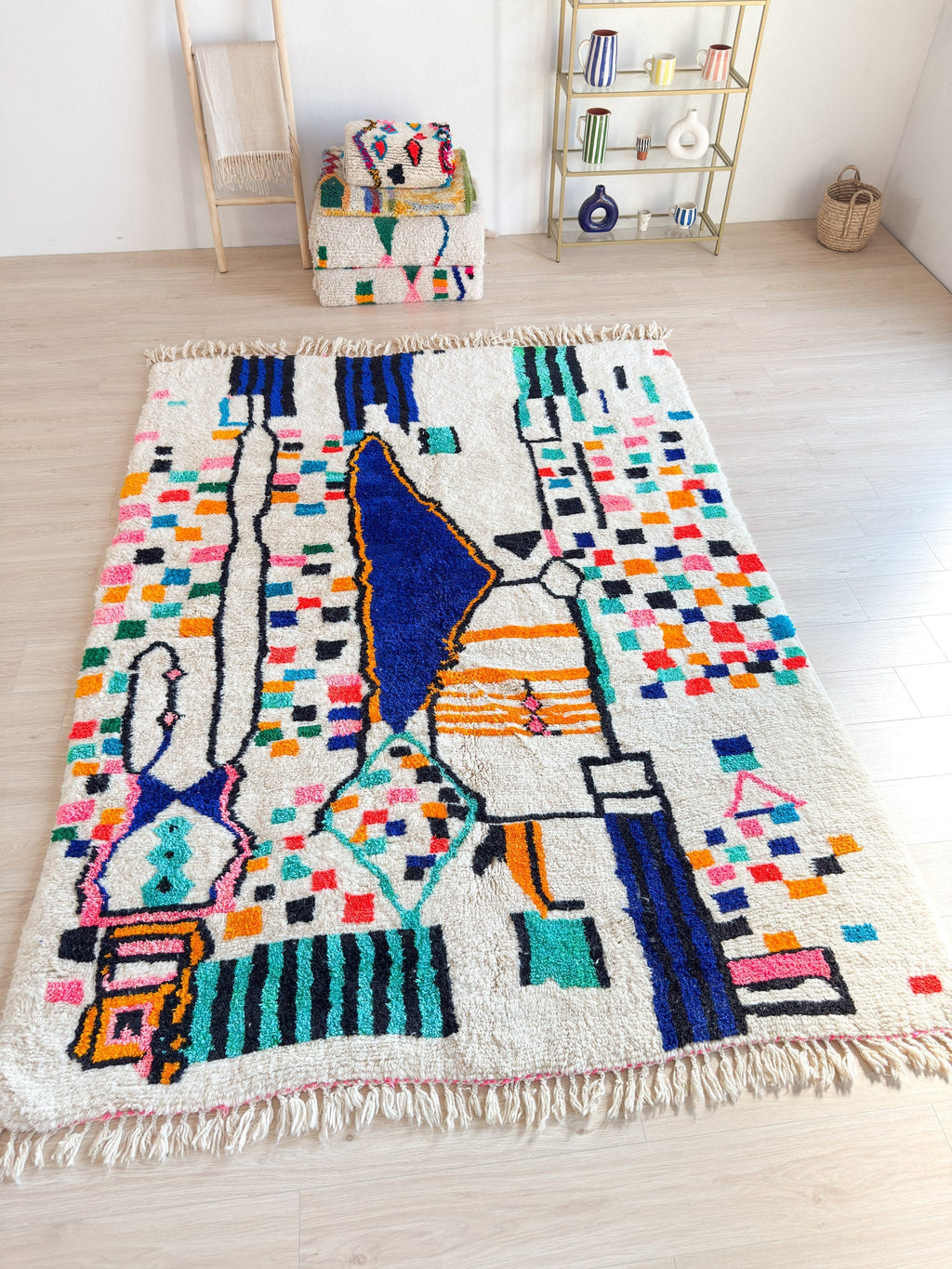 Tapis Berbère Coloré 218 X 311 Cm - N°2277