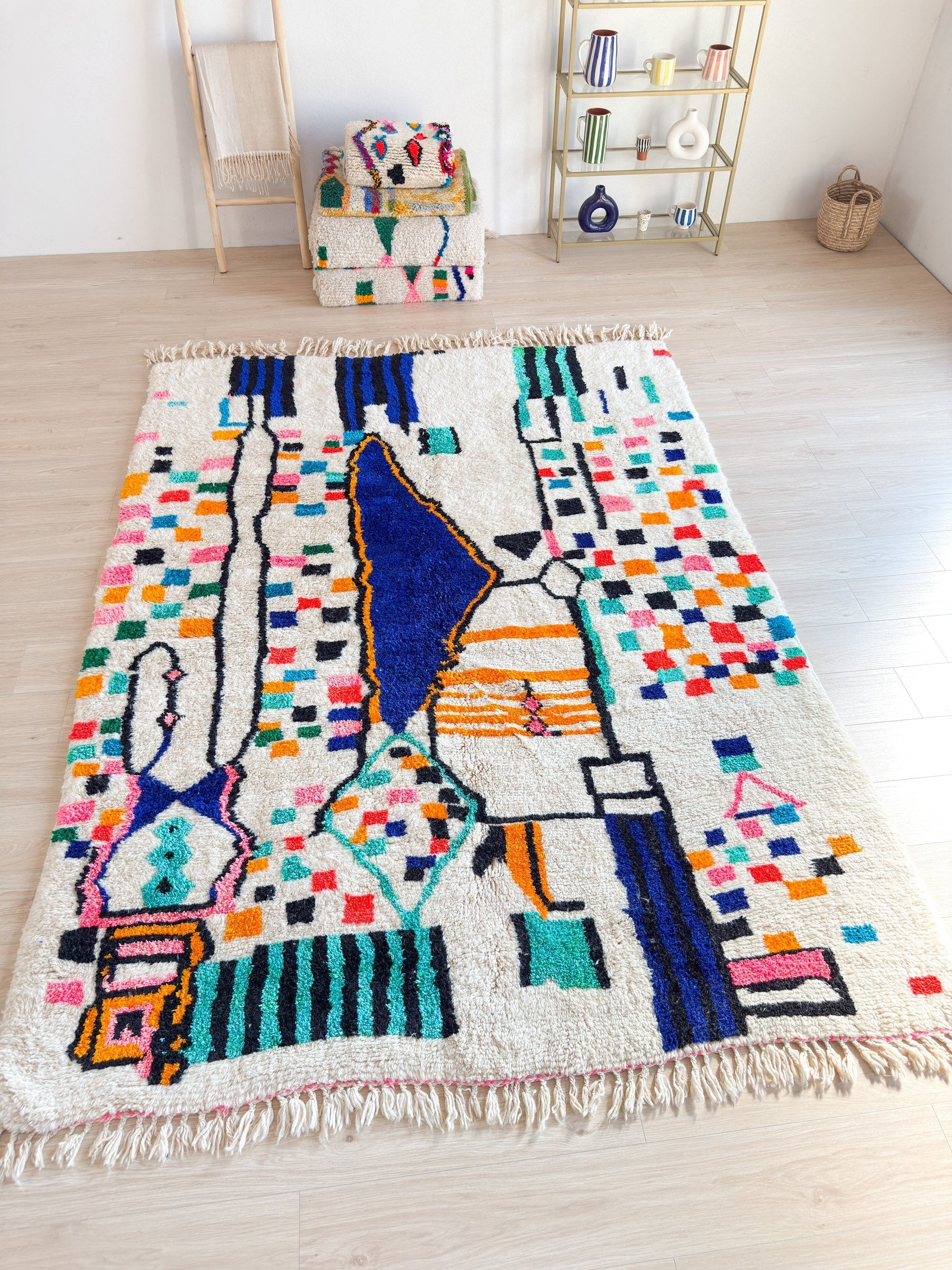 Tapis Berbère Coloré 218 X 311 Cm - N°2277