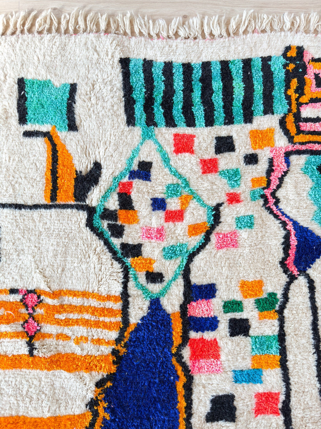 Tapis Berbère Coloré 218 X 311 Cm - N°2277