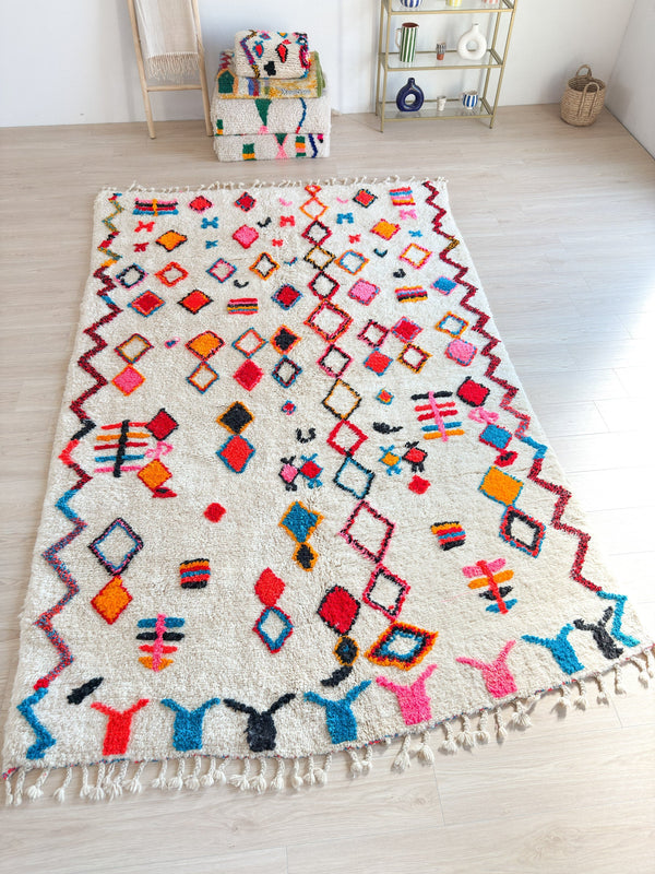 Tapis Berbère Coloré 207 X 334 Cm - N°2276