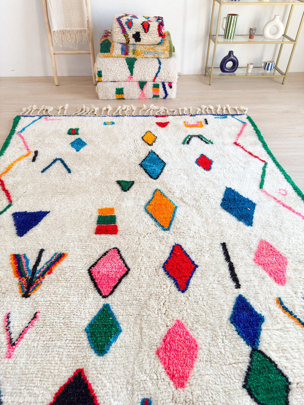 Tapis Berbère Coloré 194 X 331 Cm - N°2283