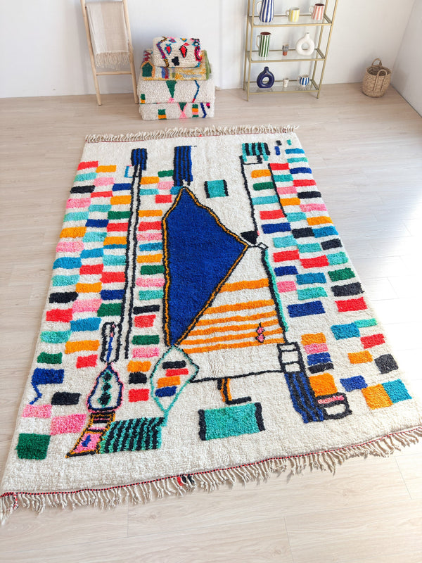Tapis Berbère Coloré 213 X 331 Cm - N°2304