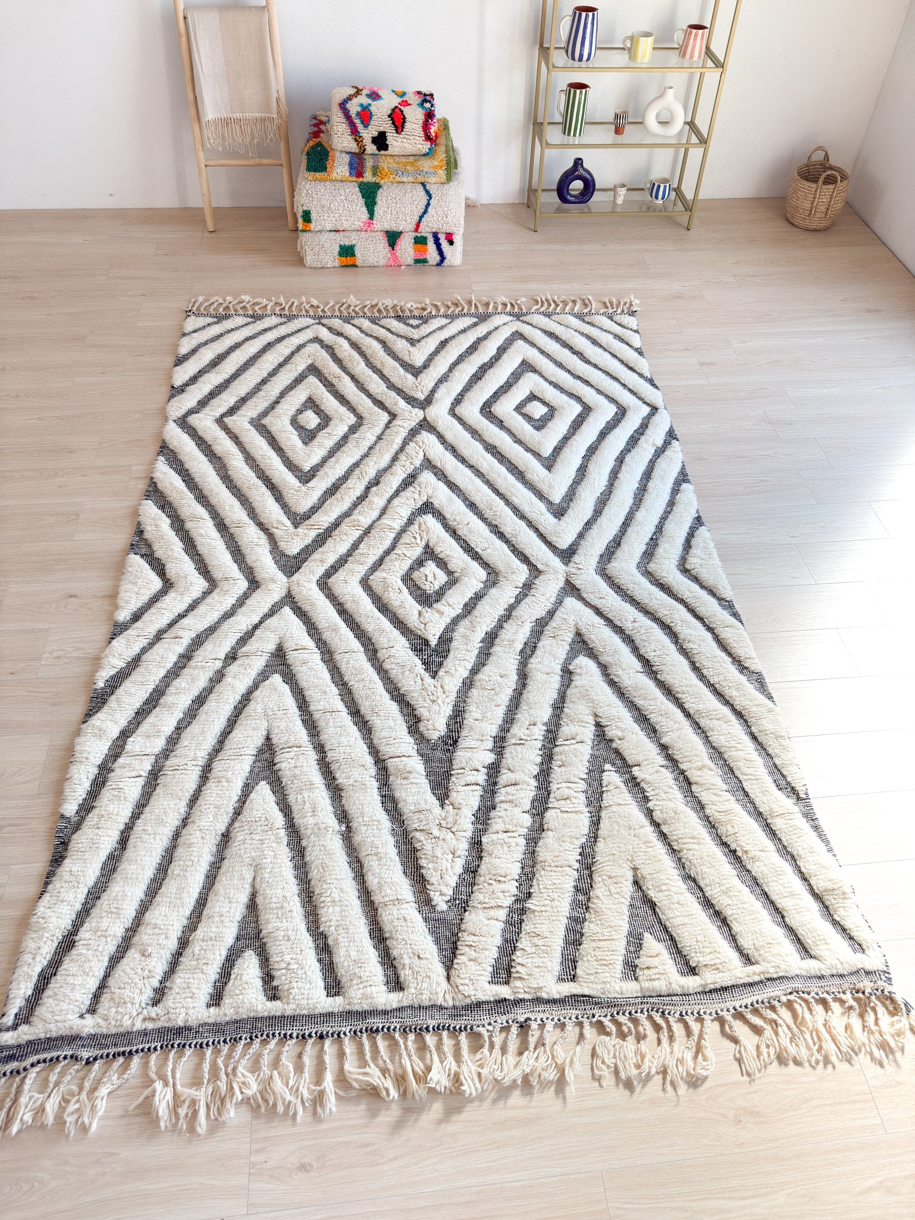 Tapis Beni Ouarain 194 X 330 Cm - N°2270