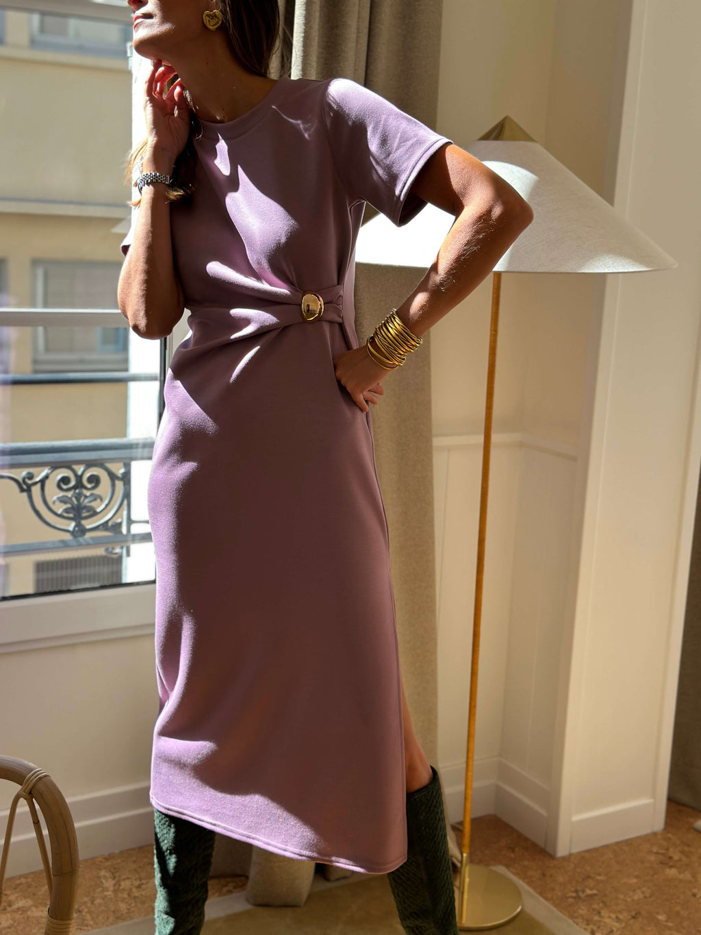 Robe Solène - Mauve