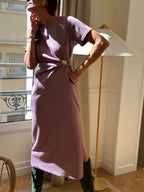 Robe Solène - Mauve
