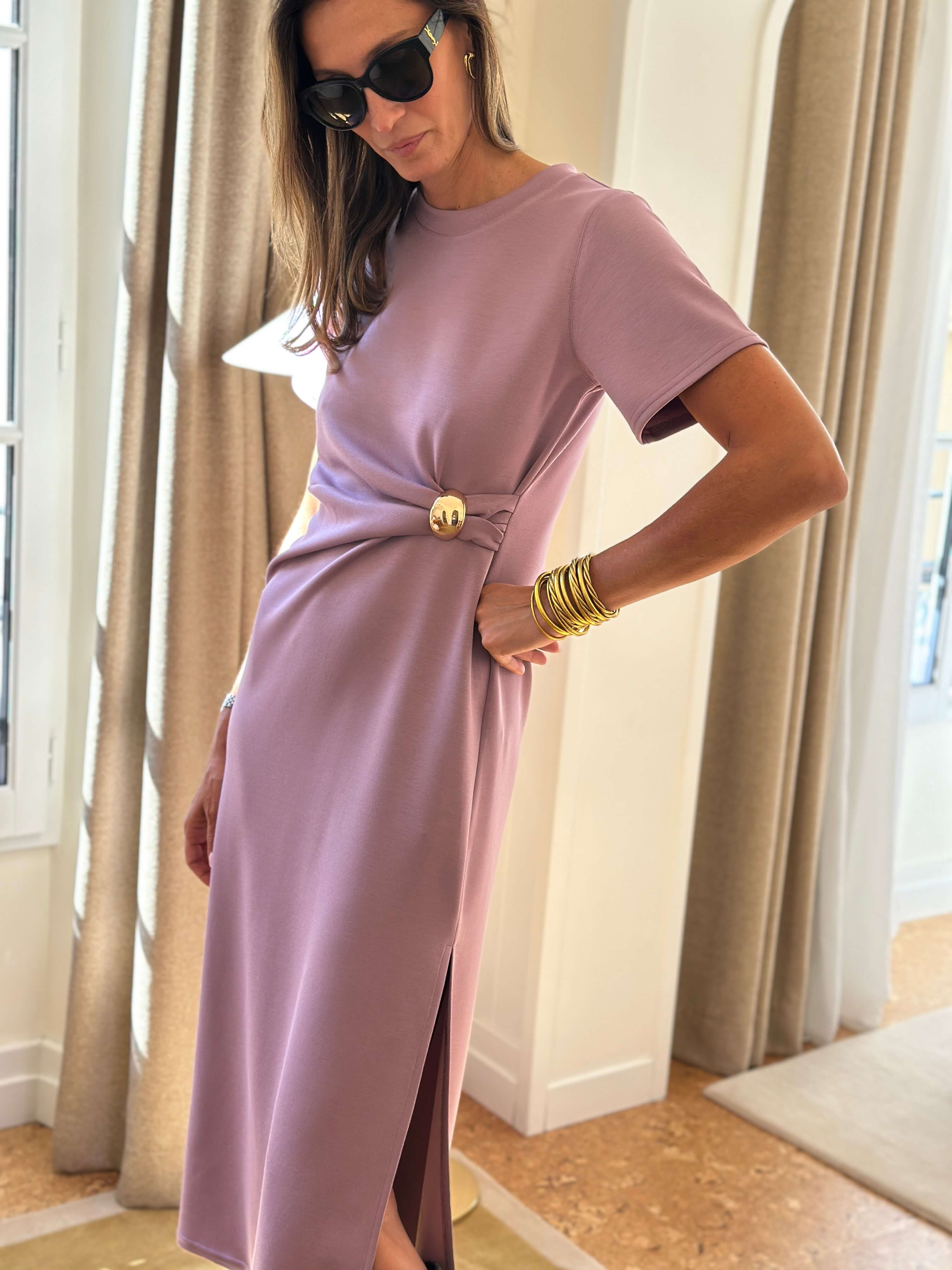Robe Solène - Mauve